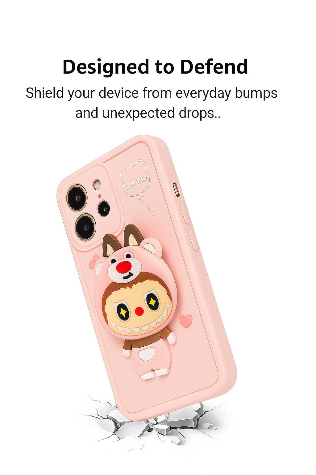 Labubu Silicon Pop Holder Back Cover - Cover - Yuwoo